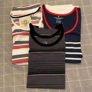 3 striped tank tops XL